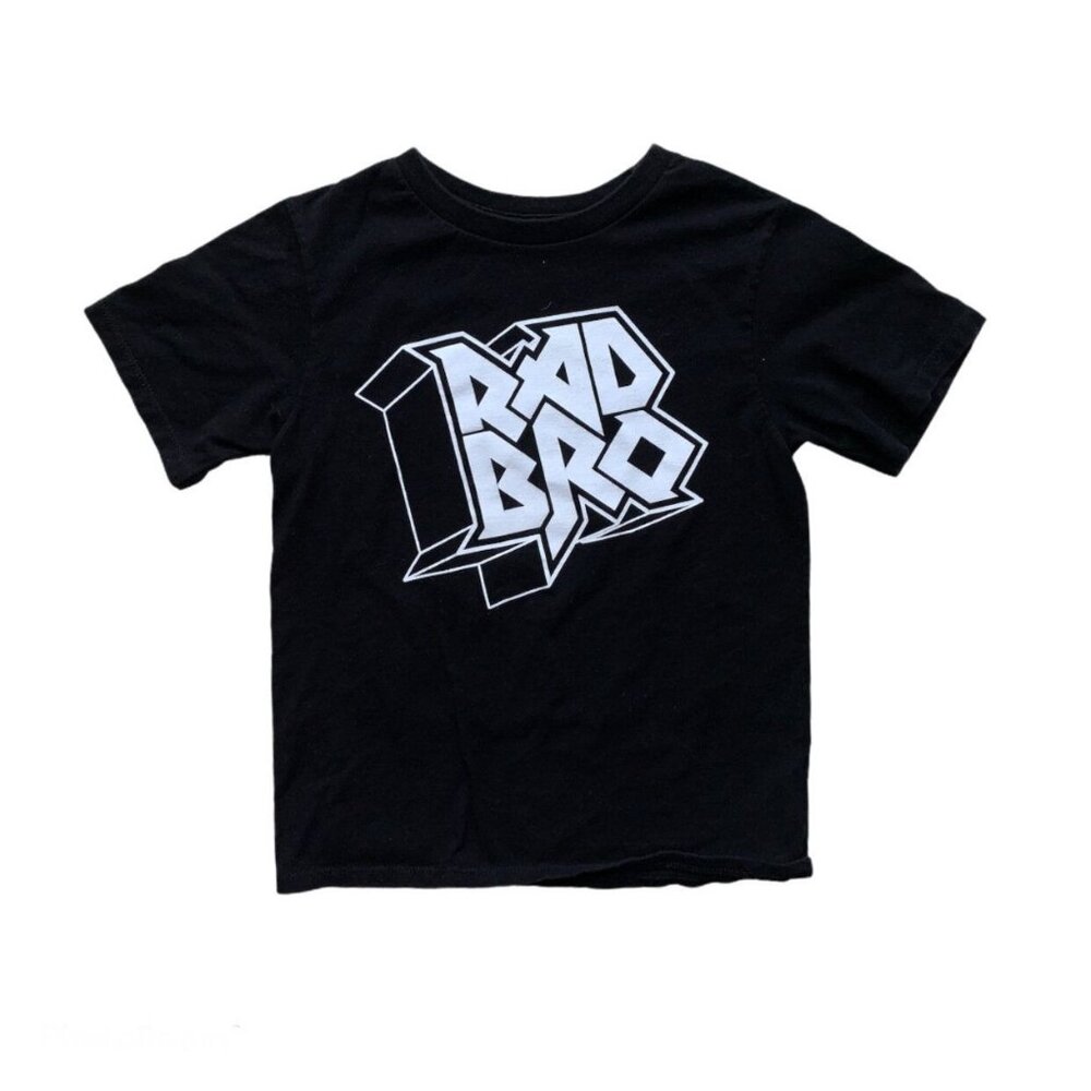 Children's Place “Rad Bro” Black Shirt Size 5/6 VGUC